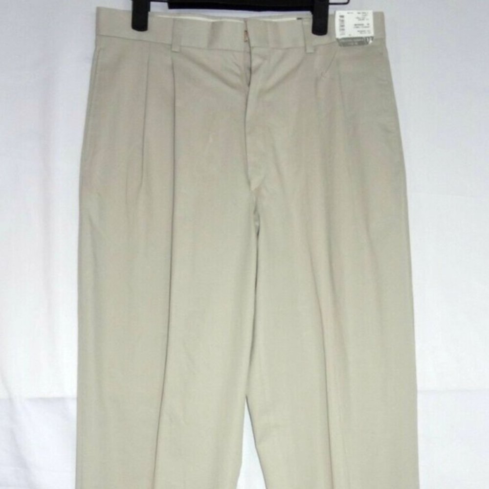 Hickey Freeman "His First" Boys Khakis Chinos Pleated Size 16 Unhemmed